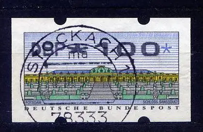 (8604) BRD ATM Nr.2 / 100 Pf        O  gestempelt