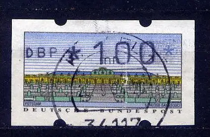(8583) BRD ATM Nr.2 / 100 Pf        O  gestempelt
