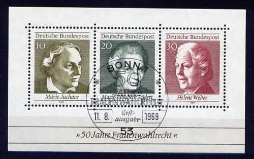 (8641) BRD Nr.596/8 , Block 5          O  gestempelt