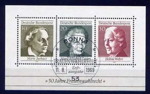 (8642) BRD Nr.596/8 , Block 5          O   gestempelt