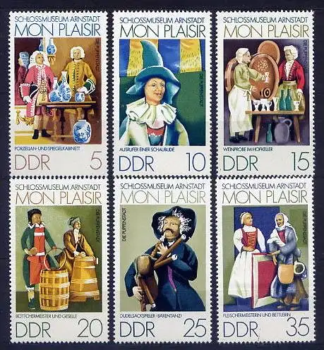 (13547) DDR Nr.1975/80            **  postfrisch