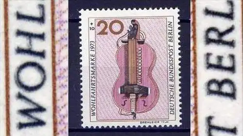 (988) Berlin West Nr.459 DD    **  postfrisch /  Doppeldruck/ Schmitzdruck der Farbe Schwarz