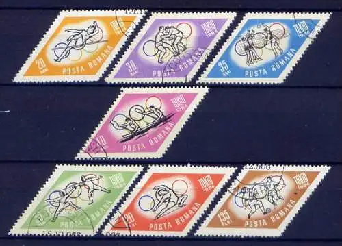 Romania Nr.2309/15        O  used       (003) Olympiade 1964 Tokio