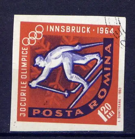 Romania Nr.2210        O  used       (001) Olympiade 1964 Innsbruck Skilanglauf