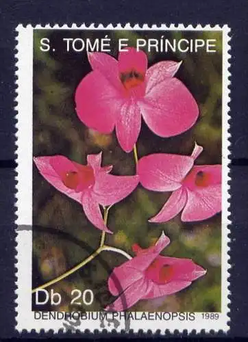 (005) Sao Tome und Principe Nr.1110 Höchstwert         O gestempelt / Pflanzen Blumen Orchideen