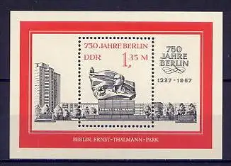 DDR Block 89      **  mint      (10429) ( Jahr: 1987 )