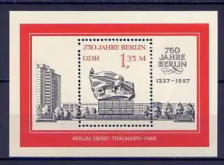 DDR Block 89      **  mint      (10424) ( Jahr: 1987 )