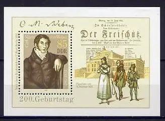 (10404) DDR Nr.3055  Block 86        **  postfrisch