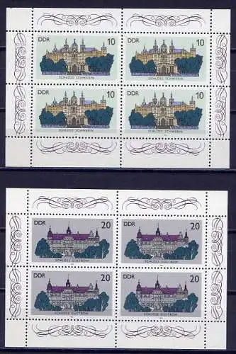 (10397) DDR Nr.3032/3  Zwei Kleinbogen        **  postfrisch