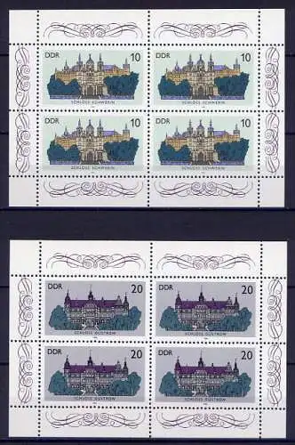 DDR Nr.3032/3  Zwei Kleinbogen        **  mint      (10396) ( Jahr: 1986 )