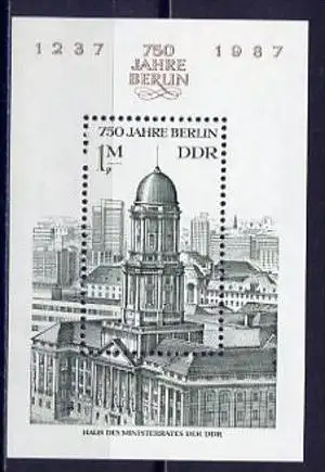 (10392) DDR Nr.3027  Block 84         **  postfrisch