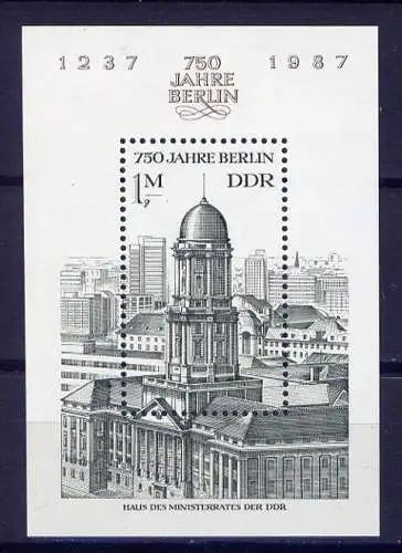 DDR Block 84         **  mint      (2183) ( Jahr: 1986 )