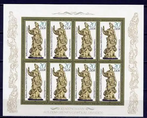 (10375) DDR Nr.2906 II   Kleinbogen        **  postfrisch