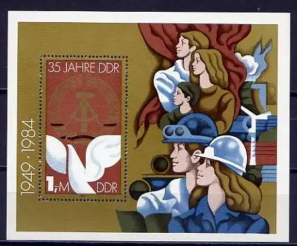 (10374) DDR Nr.2902  Block 79          **  postfrisch