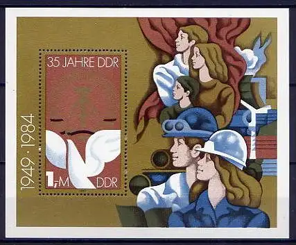 (10373) DDR Nr.2902  Block 79          **  postfrisch