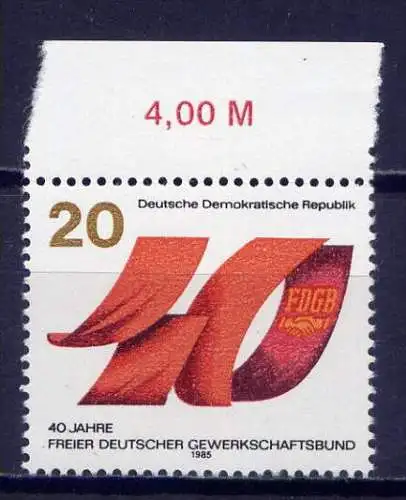 (9154) DDR Nr.2951  Oberrand        **  postfrisch