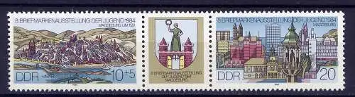 (1327) DDR Nr.2903/4 Streifen           **  postfrisch