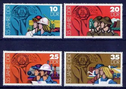 (9086) DDR Nr.2898/2901          **  postfrisch