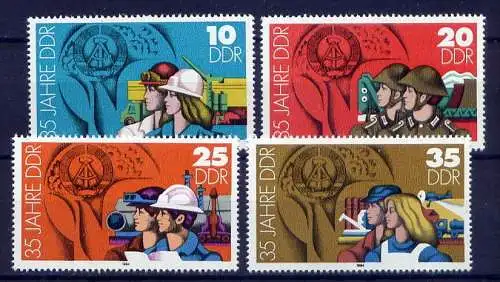 DDR Nr.2898/2901          **  mint      (1325) ( Jahr: 1984 )