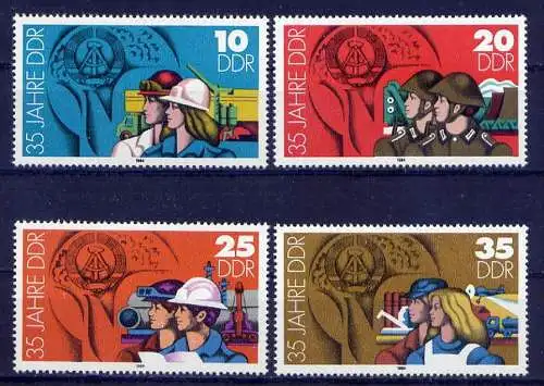 (9084) DDR Nr.2898/2901          **  postfrisch