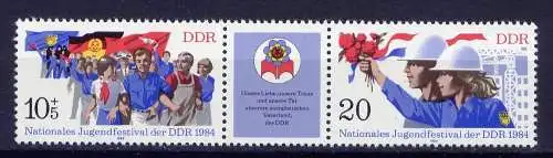 (1302) DDR Nr.2878/9 Streifen          **  postfrisch