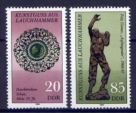 DDR Nr.2874/5          **  mint      (9052) ( Jahr: 1984 )