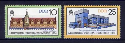 DDR Nr.2862/3           **  mint       (2883) ( Jahr: 1984 )