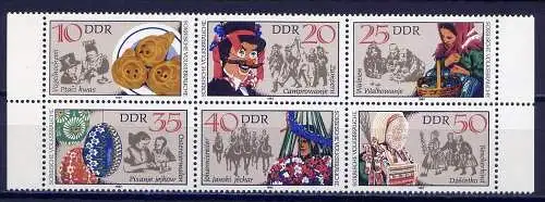 (8910) DDR Nr.2716/21 Sechserblock           **  postfrisch