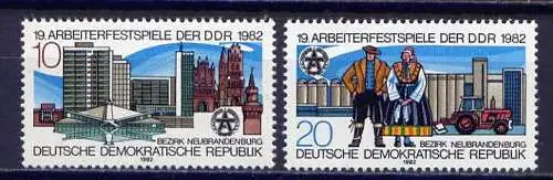 (8898) DDR Nr.2706/7             **   postfrisch