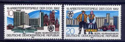 (1656) DDR Nr.2706/7             **  postfrisch