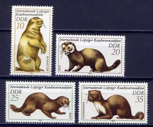 DDR Nr.2677/80             **  mint       (8880) ( Jahr: 1982 )