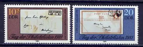 (8858) DDR Nr.2646/7            **  postfrisch