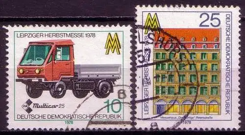 DDR Nr.2353/4     O used   (11899)  (Jahr:1978)