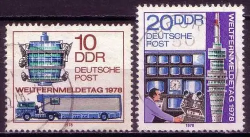 DDR Nr.2316/7     O used   (12508)  (Jahr:1978)