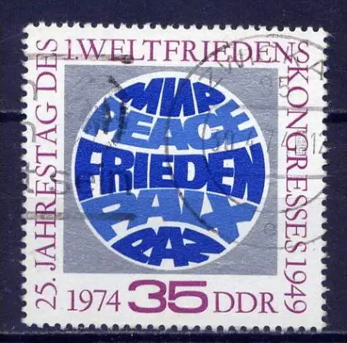 DDR Nr.1946    O used   (7976)  (Jahr:1974)