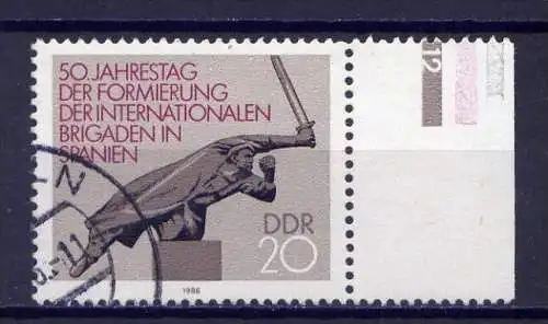 DDR Nr.3050     O used   (9939)  (Jahr:1986)