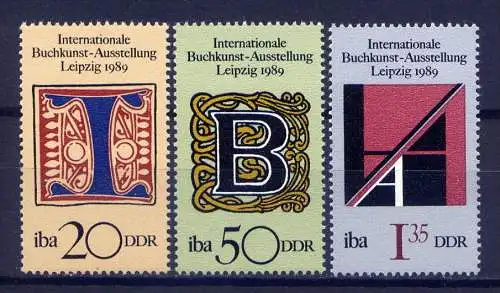 DDR Nr.3245/7      ** mint   (1814)  (Jahr:1989)