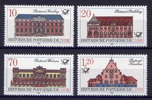 DDR Nr.3067/70        **  mint      (3306) ( Jahr: 1987 )