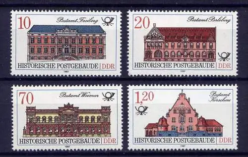 DDR Nr.3067/70        **  mint      (1596) ( Jahr: 1987 )