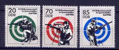 (1536) DDR Nr.3045/7         **  postfrisch