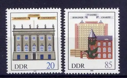 (1456) DDR Nr.2980/1          **  postfrisch