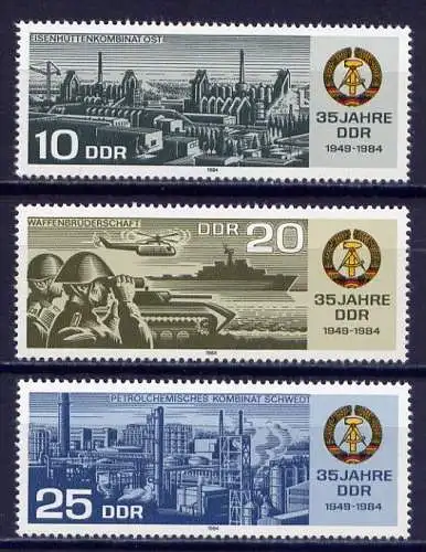 (9079) DDR Nr.2893/5           **  postfrisch