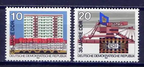 DDR Nr.2888/9           **  mint       (9073) ( Jahr: 1984 )