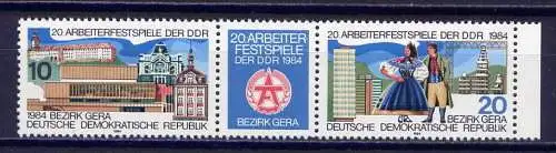 (9061) DDR Nr.2880/1 Streifen           **  postfrisch