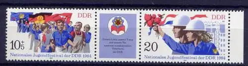 (1794) DDR Nr.2878/9 Streifen           **  postfrisch