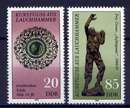 DDR Nr.2874/5           **  mint       (9051) ( Jahr: 1984 )