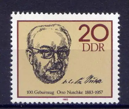 DDR Nr.2774           **  mint       (8961) ( Jahr: 1983 )