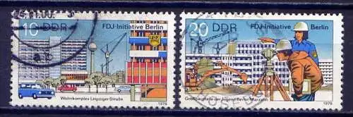 DDR Nr.2424/5         O used       (8257) ( Jahr: 1979 )