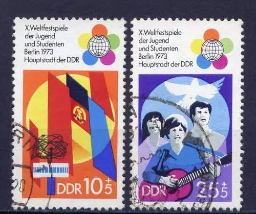 DDR Nr.1829/30            O used       (1332) ( Jahr: 1973 )