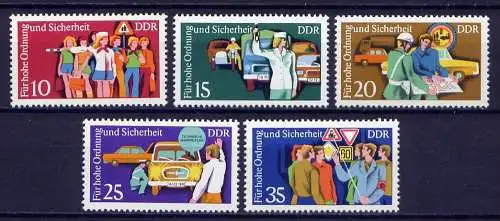 (3115) DDR Nr.2078/82            **  postfrisch